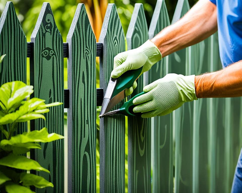 Holzschutz für Gartenzaun