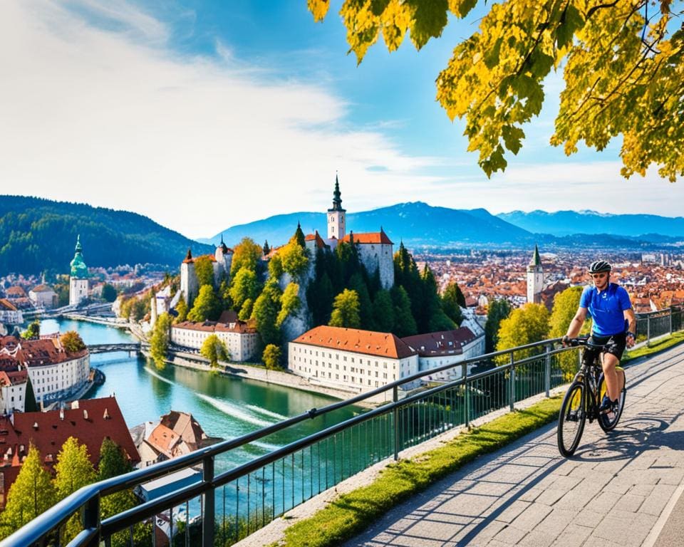 Radfahren und Sightseeing in Ljubljana