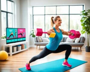 Virtuelle Fitnesskurse: Effektiv trainieren von zu Hause