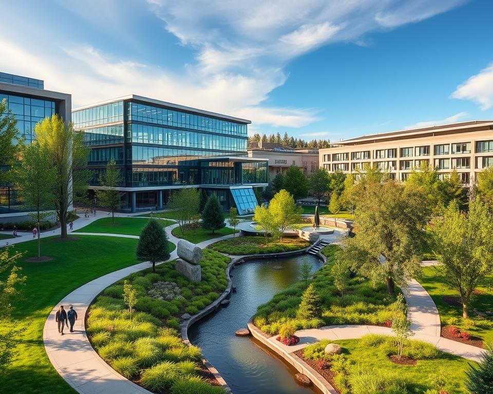 Architektur und Parks in Eugene, Oregon