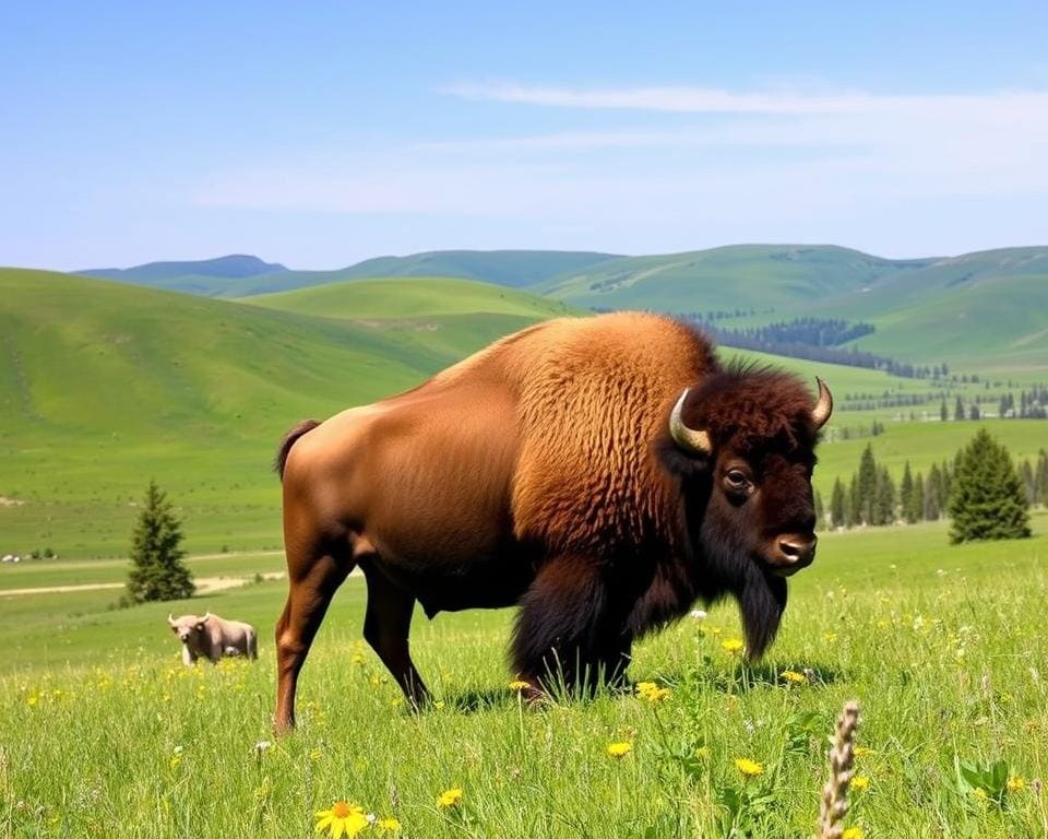 Bison im Wood-Buffalo-Nationalpark