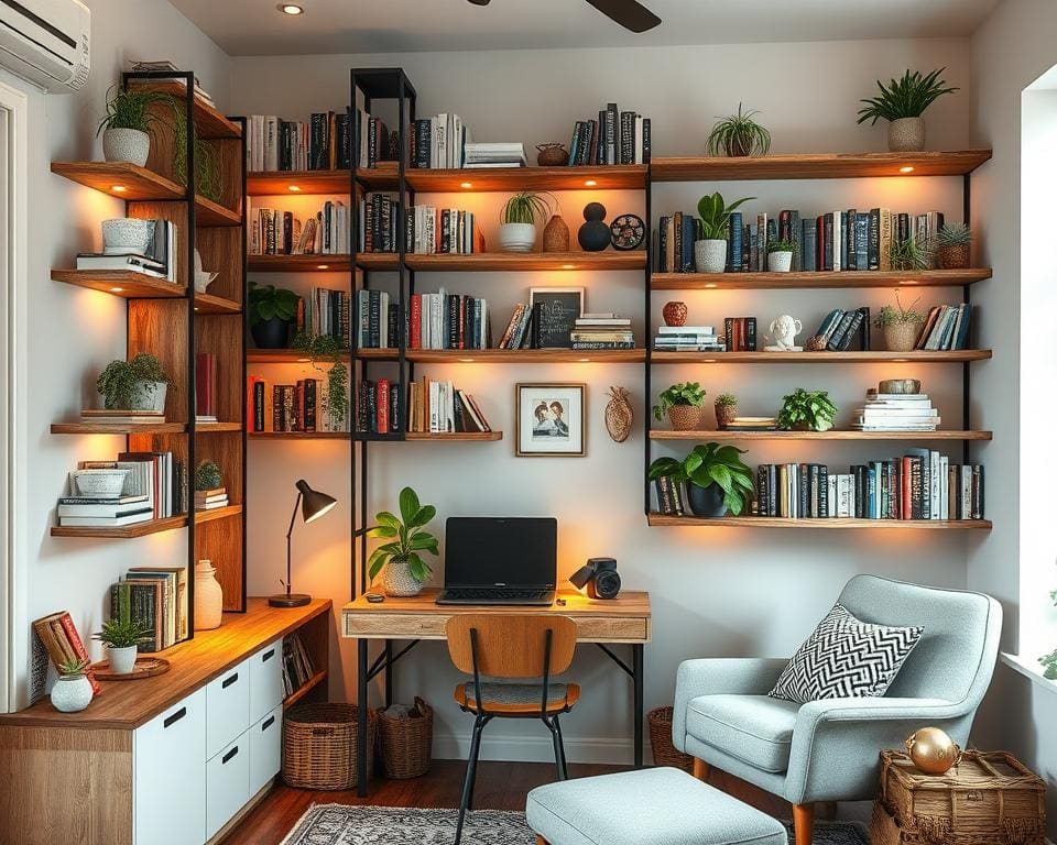 Effiziente DIY-Projekte für platzsparende Bücherregale