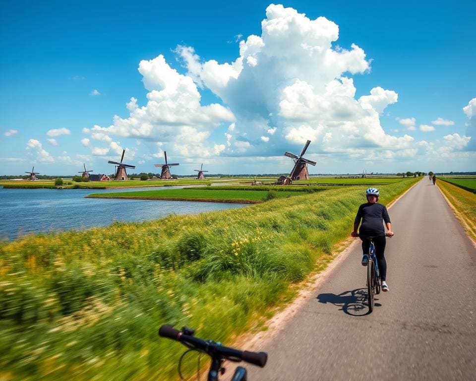 Fahrradfahren Ijsselmeer