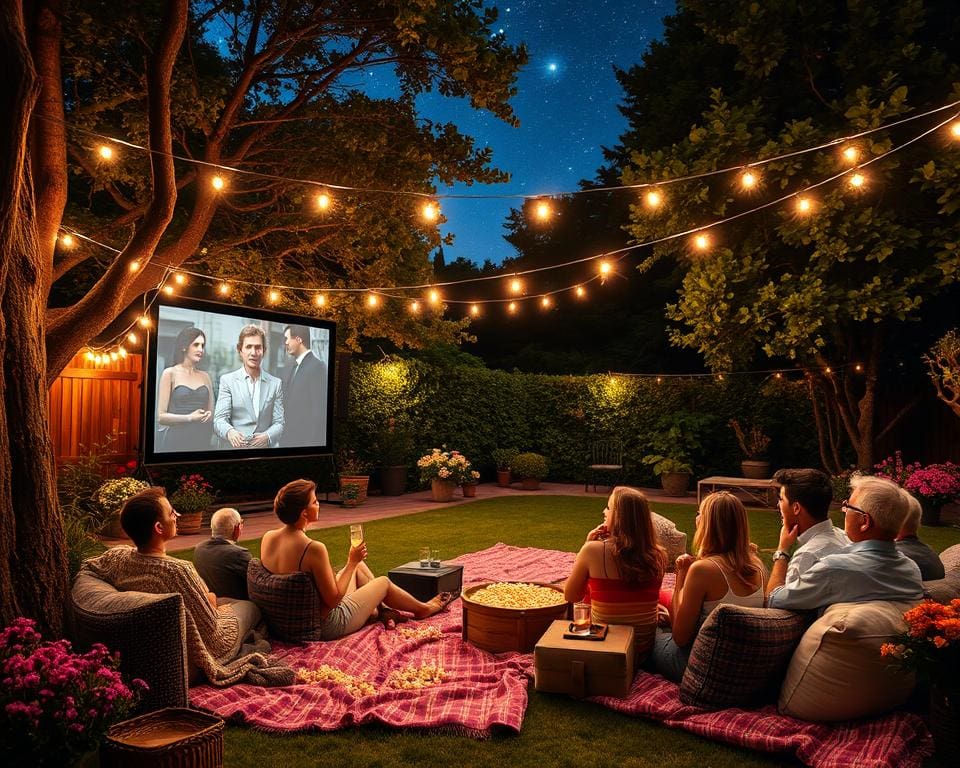 Freiluftkino im Garten: Wie Sie Filmnächte draußen gestalten