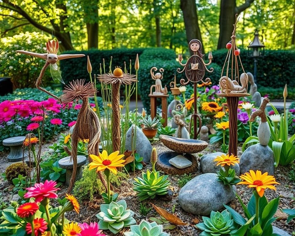 Gartenkunst aus Naturmaterialien: Dekorative Akzente setzen