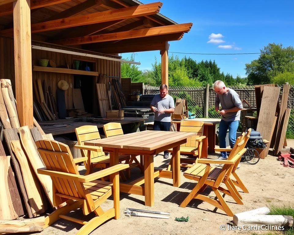 Gartenmöbel selbst bauen: Holzprojekte für den Außenbereich