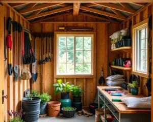 Gartenschuppen einrichten: Ordnung für Ihre Werkzeuge