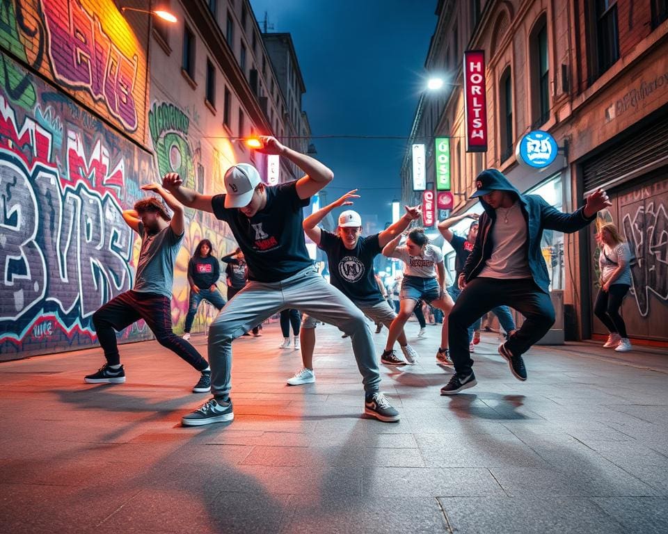 Hip-Hop-Tanz und Breakdance im Streetdance