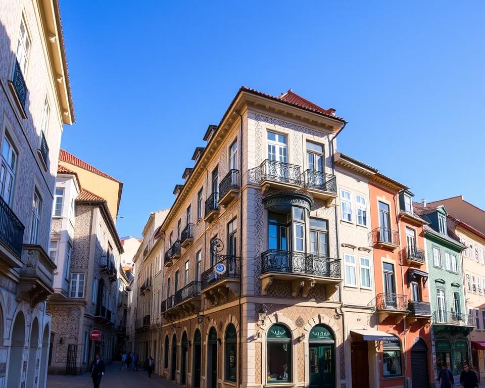 Historische Fassaden in Porto, Portugal