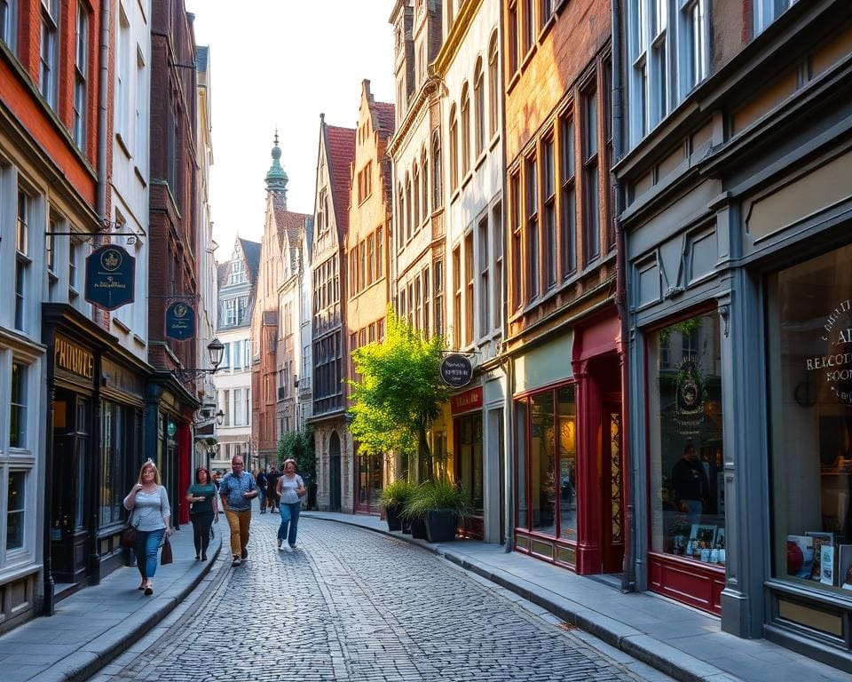 Historische Gassen in Gent, Belgien