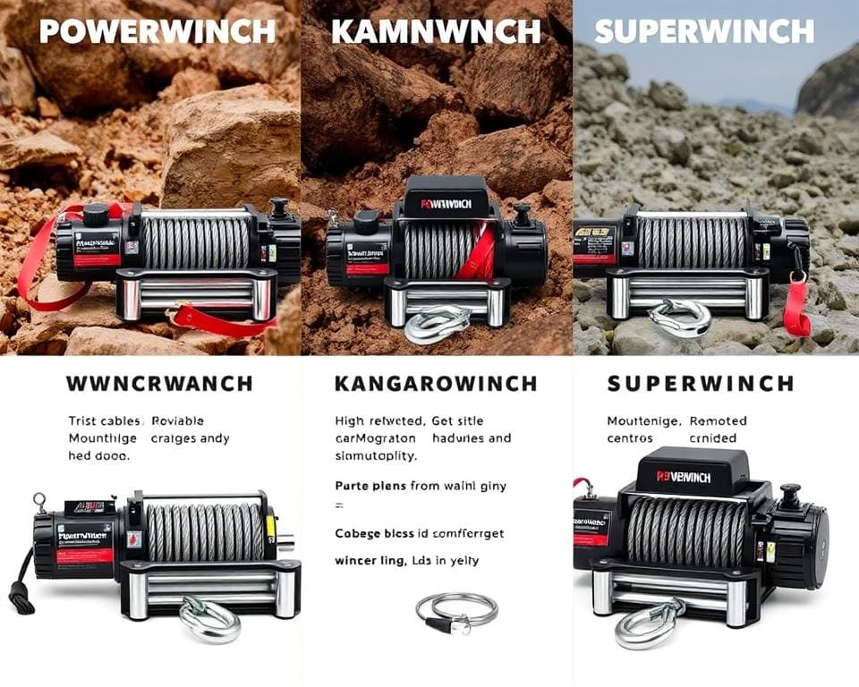 Powerwinch, Kangaroowinch und Superwinch: Ein Vergleich