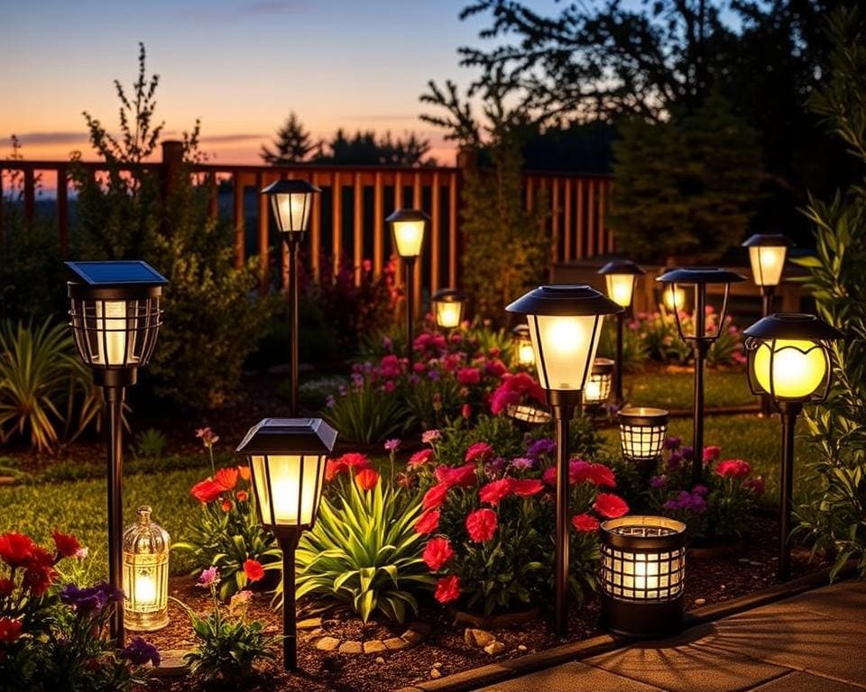 Solarlampen für den Garten