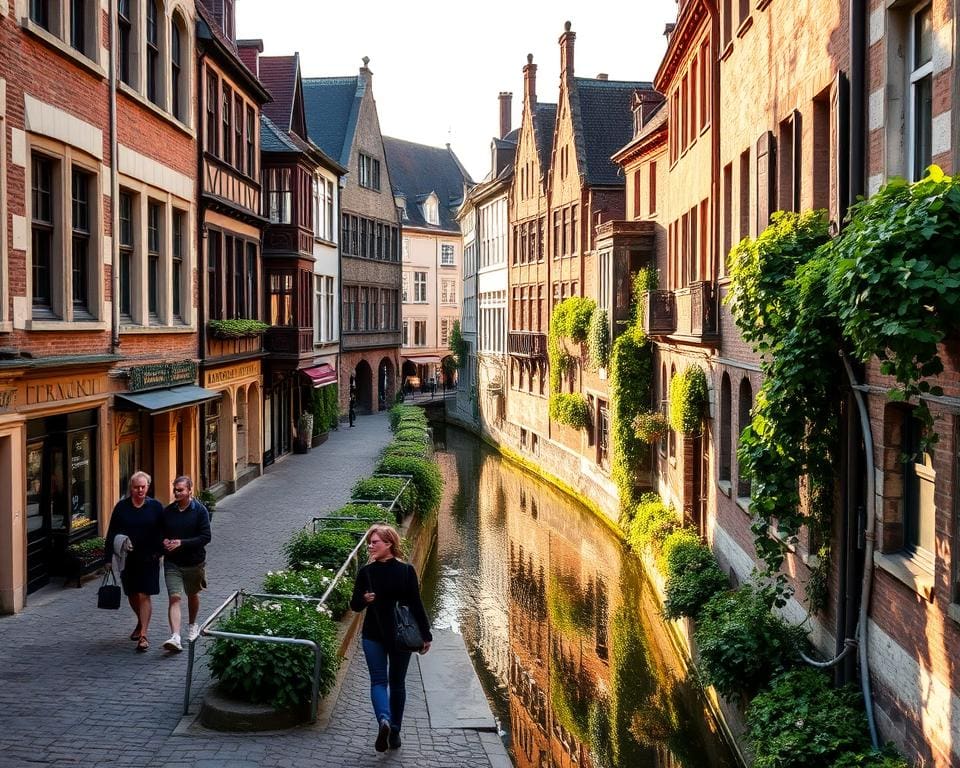 Spaziergang durch die historischen Gassen in Gent