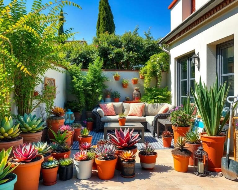 Sukkulenten als pflegeleichte Highlights für Terrasse und Balkon