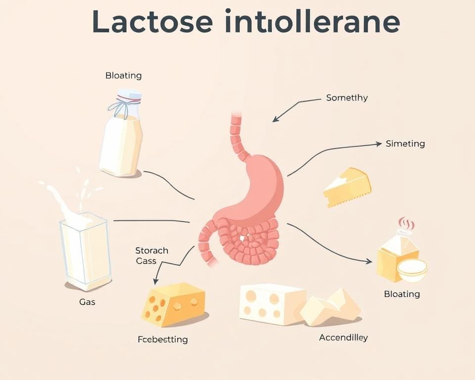 Symptome von Laktoseintoleranz