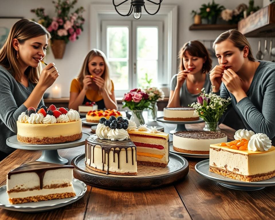 internationale Käsekuchen probieren