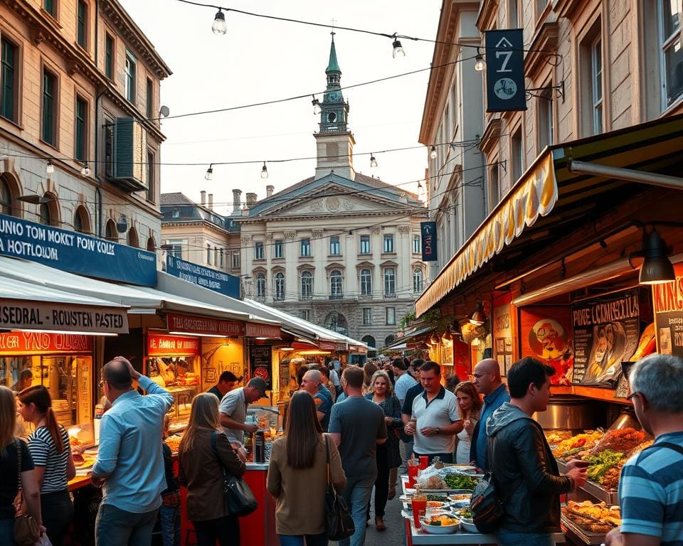 trendige Streetfood-Märkte
