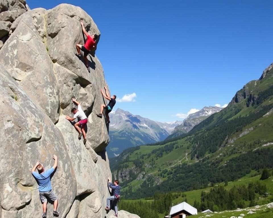 Klettertechniken im Bouldern