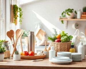 Ökologische Produkte für eine plastikfreie Küche