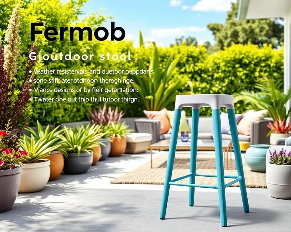 Outdoor-Hocker von Fermob: Wetterfest und funktional