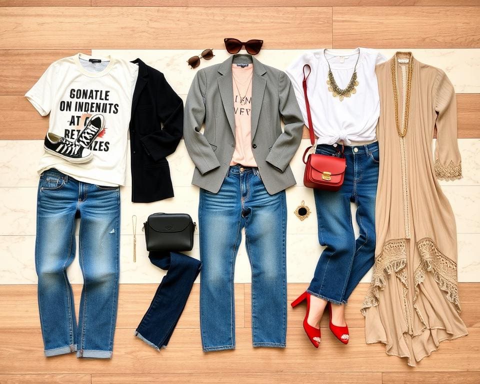 Outfit-Inspirationen mit Jeans