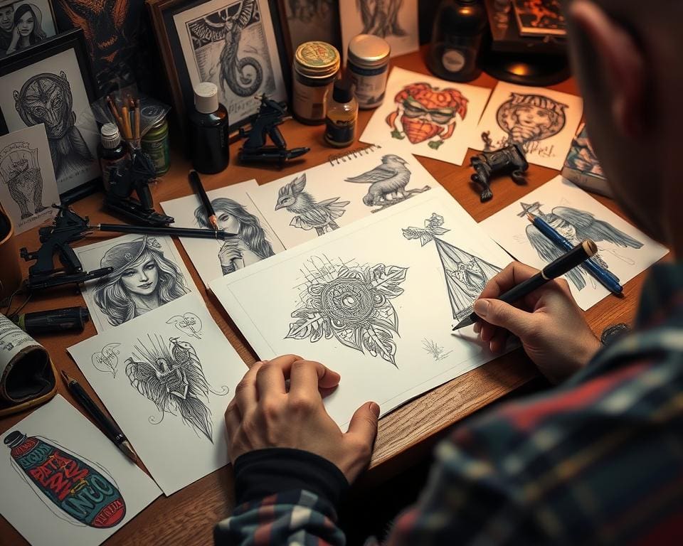 Tattoo-Design Prozess