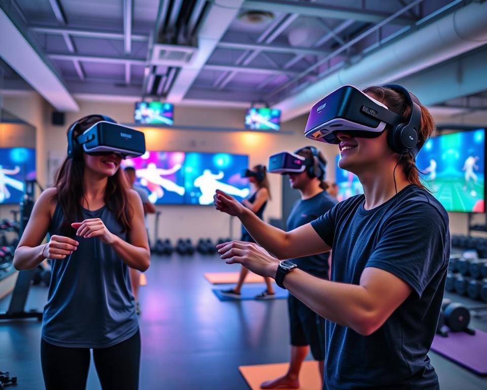 VR Fitnessspiele in Fitnessstudios