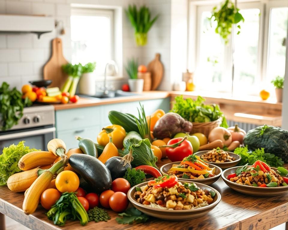 Vegane Rezepte mit saisonalen Zutaten