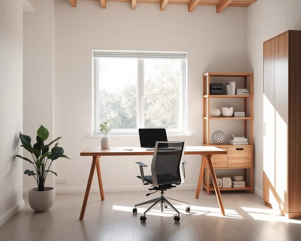 Wie du ein minimalistisches Arbeitszimmer einrichtest