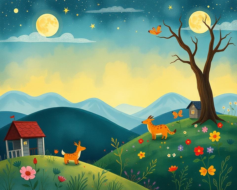 traditionelle Illustrationen in Kinderbuch Illustration