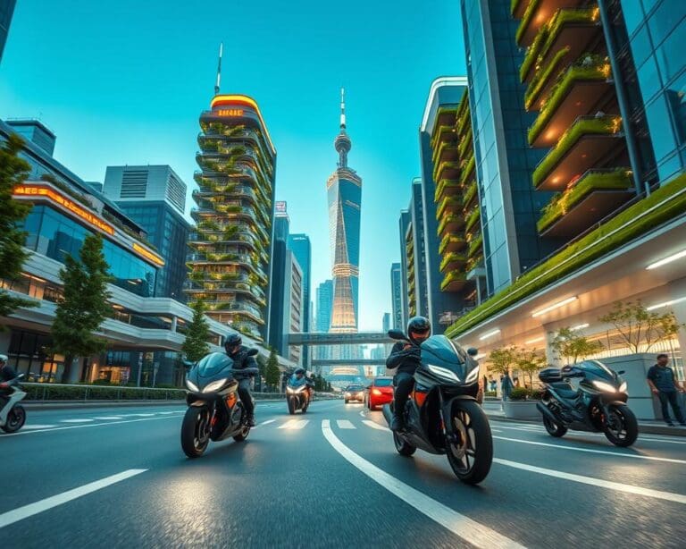 Autonome Motorräder für smarte Städte