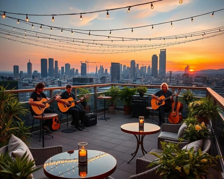 Die schönsten Rooftop-Spots für Livemusik-Abende