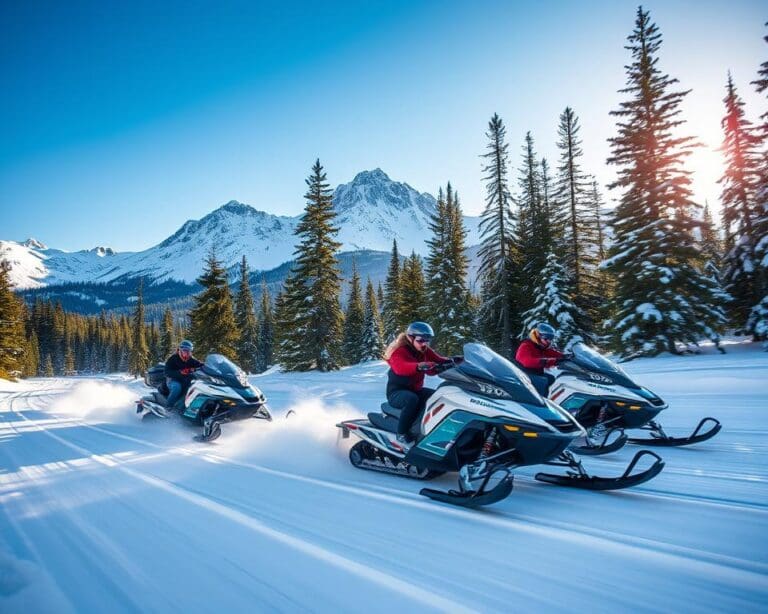 Elektrische Schneemobile für Wintersport