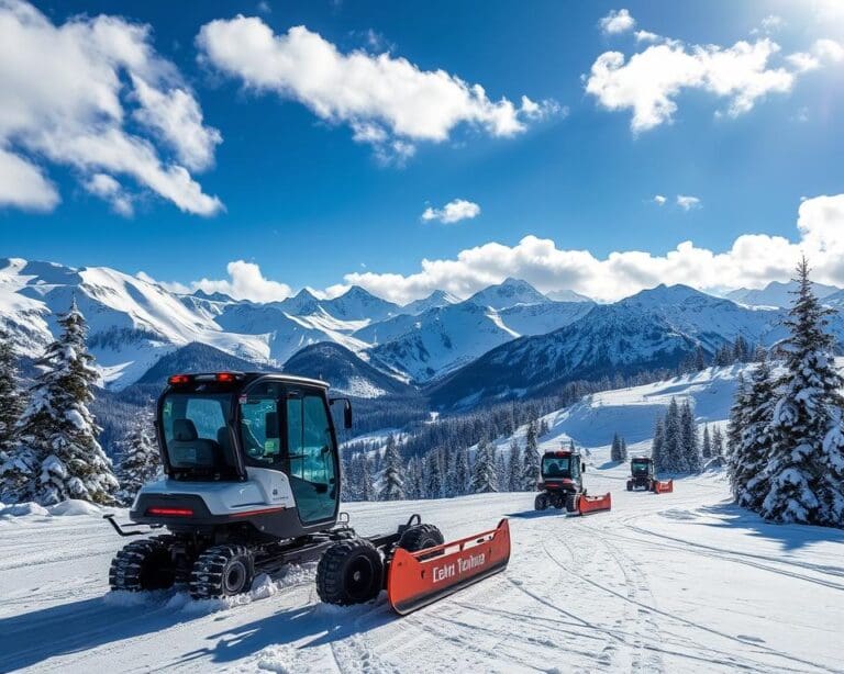 Elektrische Schneeraupen für den Bergtourismus