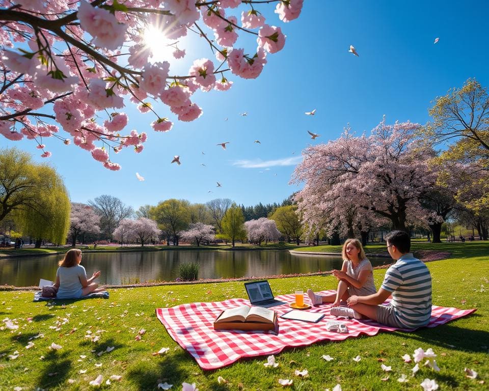 Frühlingsidylle im Park