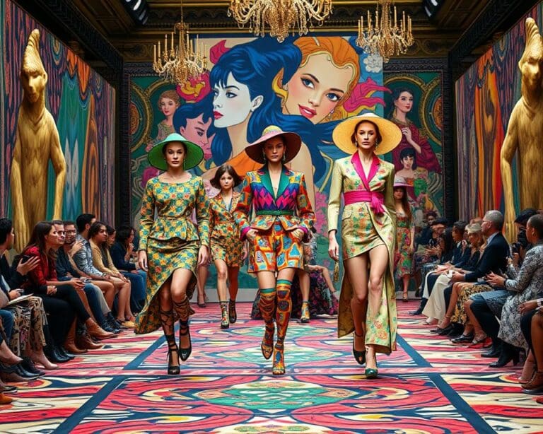 Gucci: Farbenfrohe Designs auf den Laufstegen
