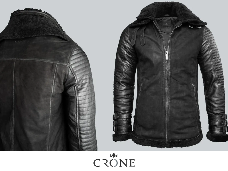 Crone Frost: Lammfelljacke mit modernem Twist