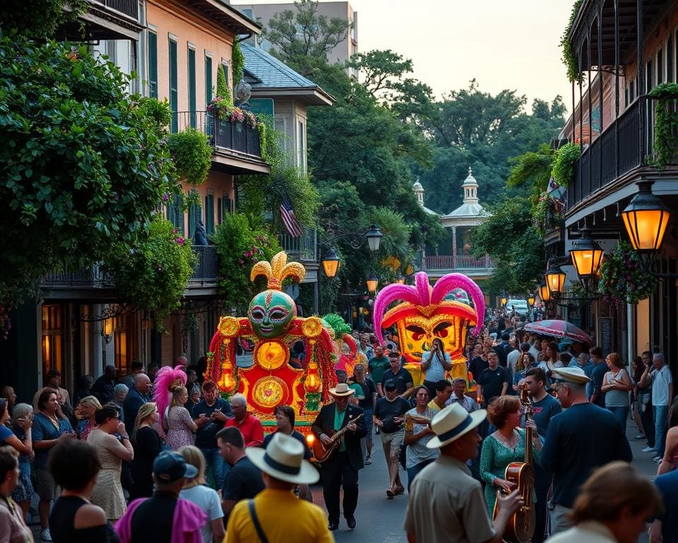 Mardi Gras und French Quarter Festival in New Orleans