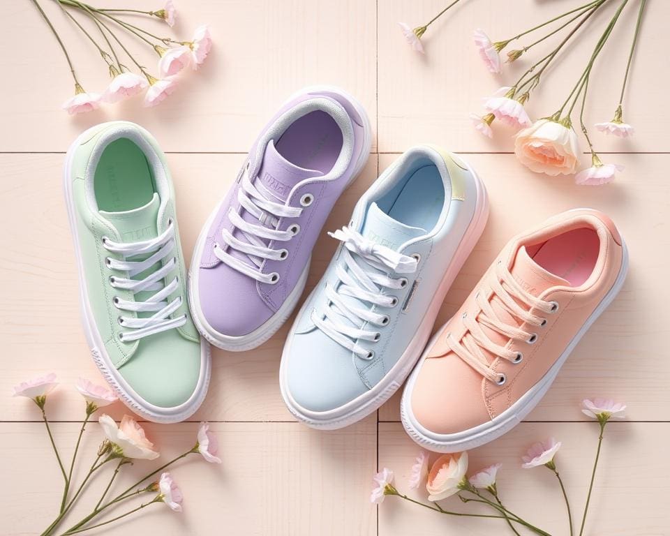 Pastell Sneaker in beliebten Farben