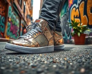 Sneaker in Metallic: Funkelnde Highlights im Alltag