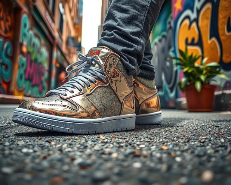 Sneaker in Metallic: Funkelnde Highlights im Alltag