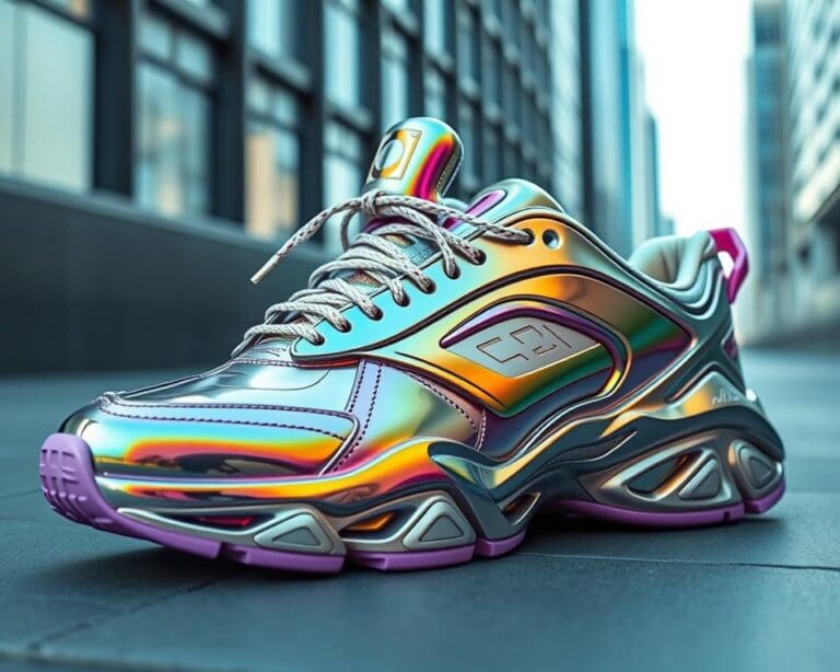 Sneaker in Metallic: Glänzende Trends für 2024
