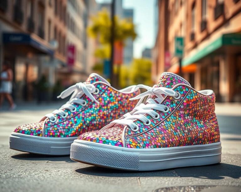 Sneaker mit Glitzer: Funkelnde Akzente für den Alltag