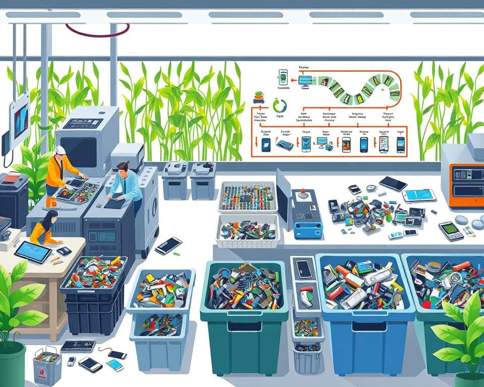 Wie effizient sind Recyclingprozesse für elektronische Geräte?