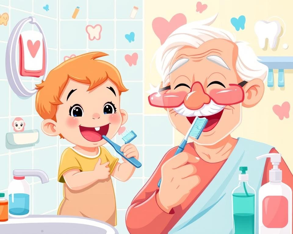 Zahnpflegetipps für Kinder und Senioren
