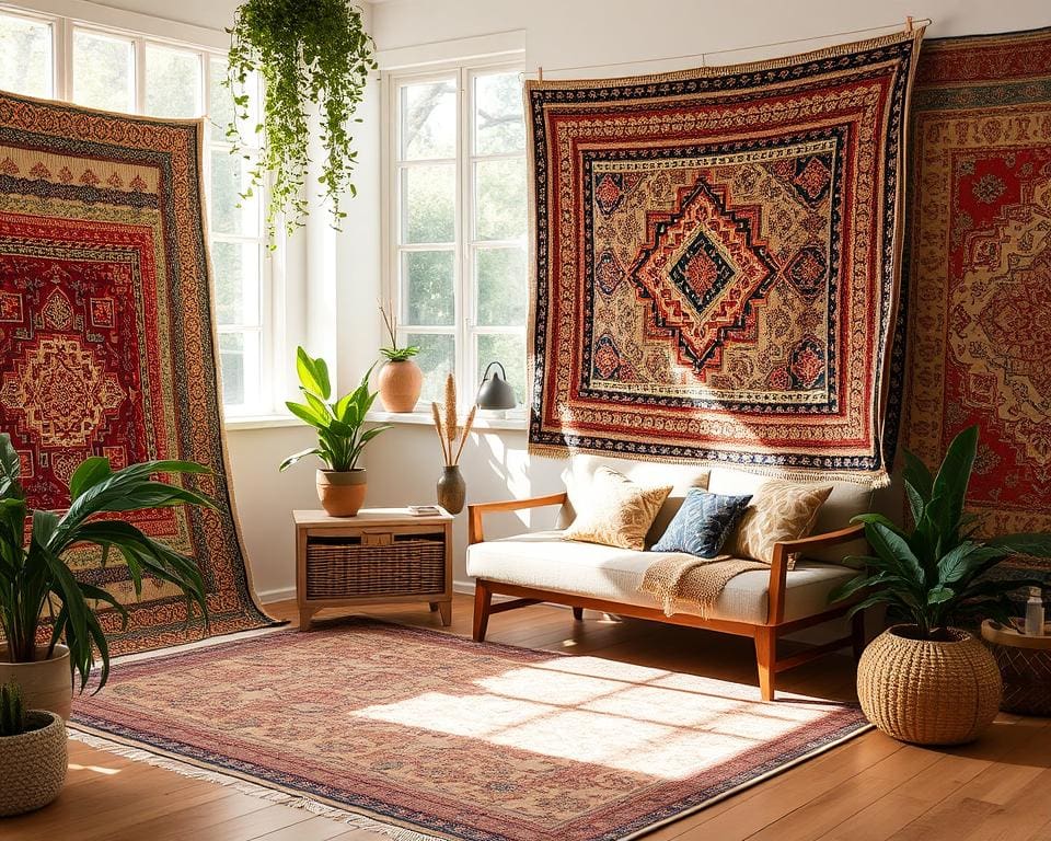 Handgefertigte Boho Teppiche