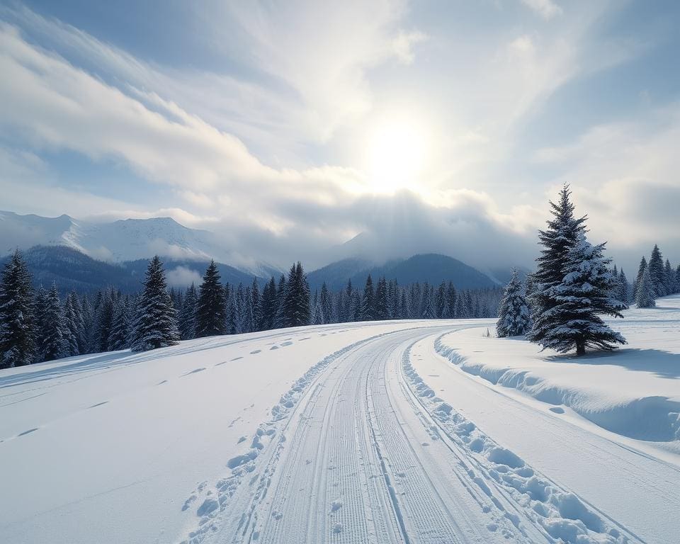 Langlaufen in der malerischen Umgebung von Lech