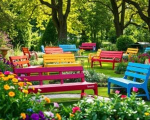 Outdoor-Bänke von Fermob: Perfekt für den Garten