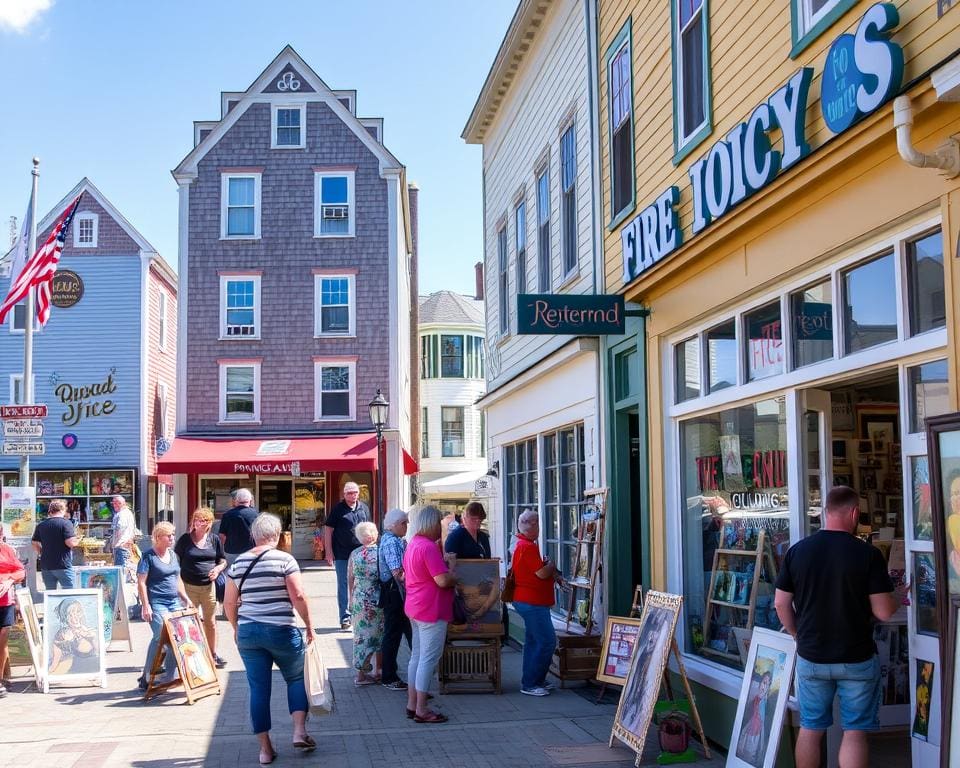 Rolle der Kunstgalerien in der Gemeinschaft Provincetown