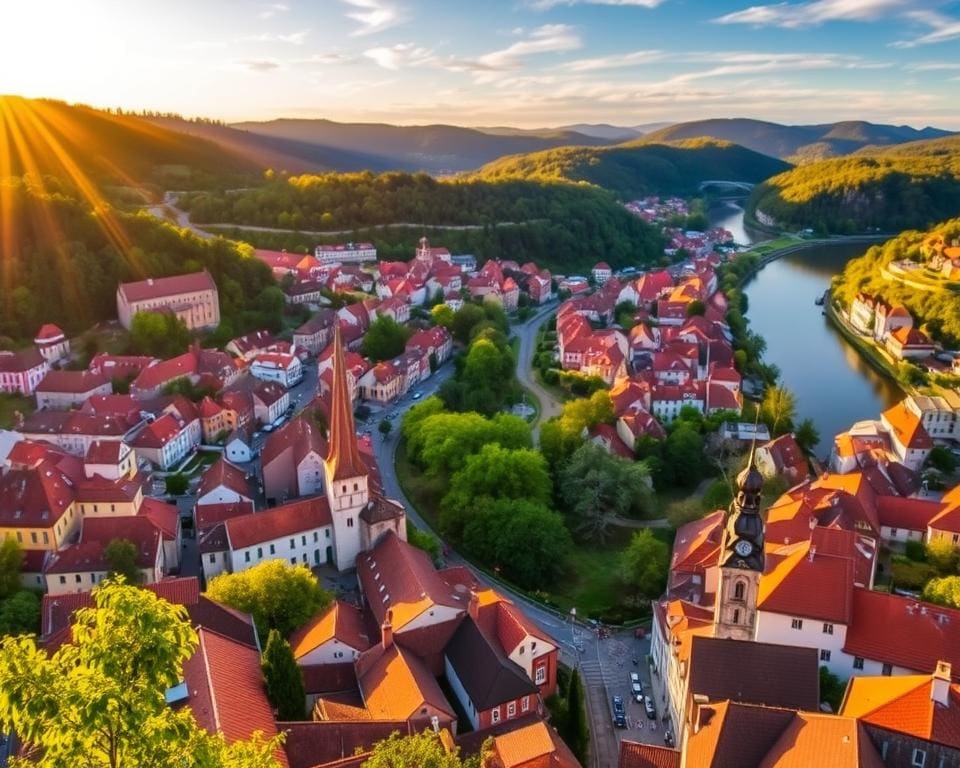 einzigartige Panoramablicke Český Krumlov